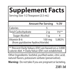 Carlson B-6 Liquid Berry Lemonade packaging with cap