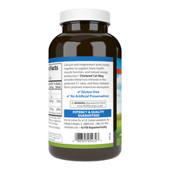 Carlson Chelated Cal-Mag pouring tablets demonstrates simple daily dosing.