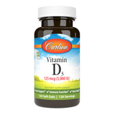Carlson Vitamin D3 5000 IU soft gels bottle - 120 count