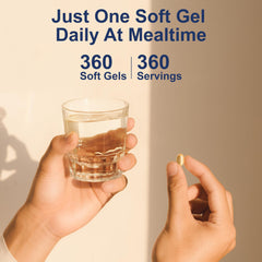 Opened bottle of Carlson D3 soft gels