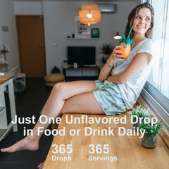 Unflavored liquid vitamin D3 drops