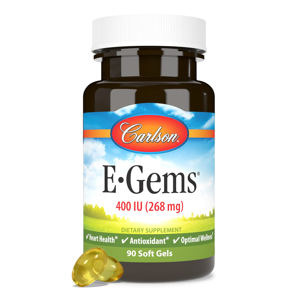 FDA-registered lab testing seal for Carlson E-Gems Vitamin E