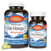 Carlson Labs Elite Omega-3 1600 mg Lemon Flavor bottle