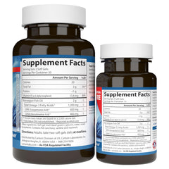 Illustration showing health benefits of omega-3