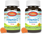 Front view of Carlson Labs Kids Vitamin C Gummies 60 count pack of 2