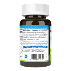 Serving size and vitamin C per serving information