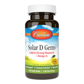 Carlson Labs Solar D Gems Vitamin D3 2000 IU bottle front view