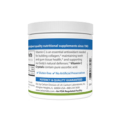 Non-GMO Vitamin C crystals packaging close-up