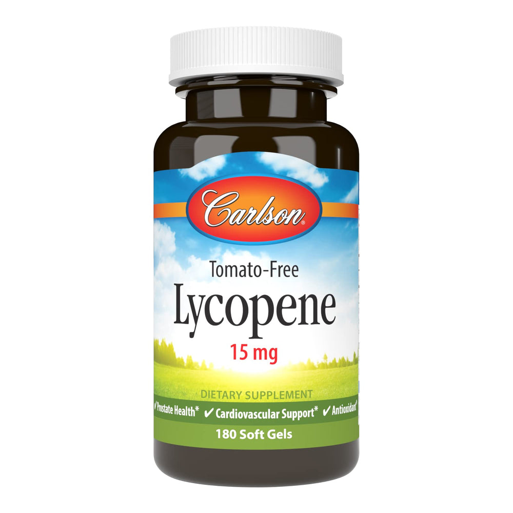 Carlson Lycopene 15 mg Tomato-Free bottle front