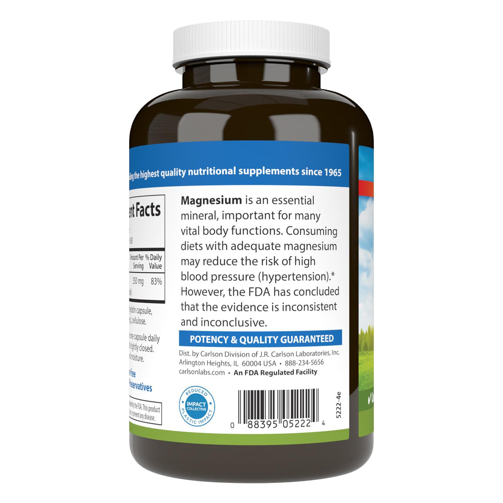 Carlson magnesium nerve-health lifestyle – supports daily nerve function in routines.