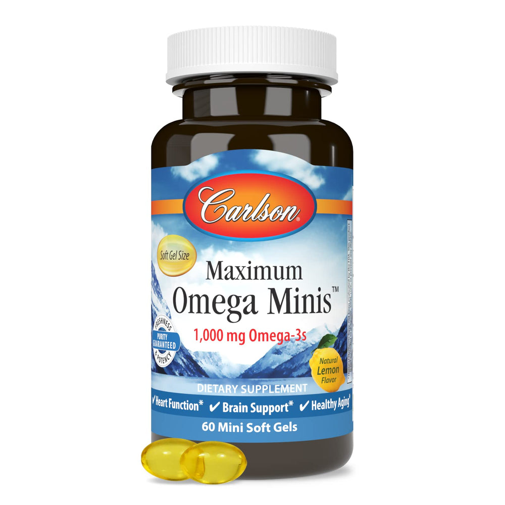 IFOS and IGEN non-GMO certification logos for Carlson Omega Minis