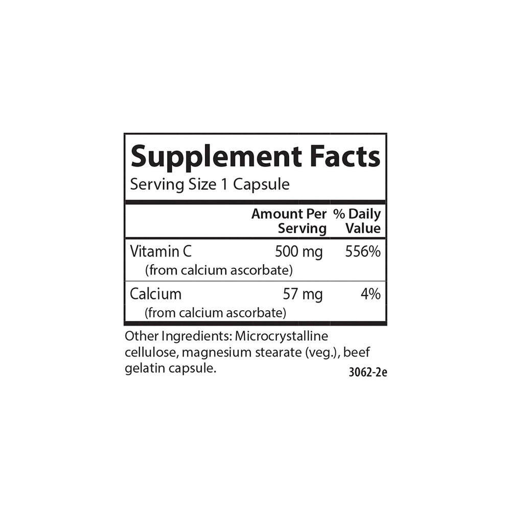 Carlson Mild-C packaging with vitamin C 500 mg