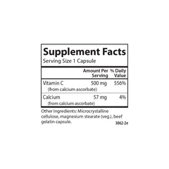 Carlson Mild-C packaging with vitamin C 500 mg