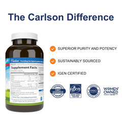 Carlson Moistur-eyes label detail highlighting EPA and DHA content.