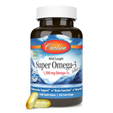 Carlson Omega-3 Gems bottle displays Norwegian fish oil for daily wellness.