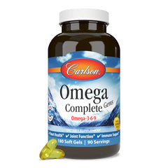 Carlson Omega Complete Gems wild-caught sustainably sourced label signaling responsible sourcing