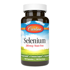 Carlson Selenium 200 mcg Yeast-Free bottle label