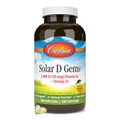 Ingredients panel of Carlson Solar D Gems