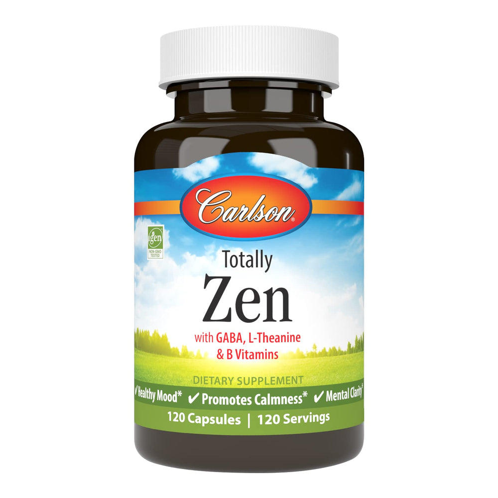 Carlson Totally Zen bottle with 120 capsules