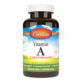 Carlson Vitamin A 25,000 IU bottle label