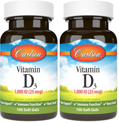 Carlson Vitamin D3 bottle front view