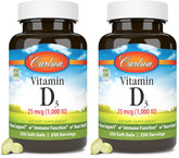 Carlson Vitamin D3 1000 IU softgels in Pack of 2