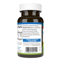 Carlson Vitamin D3 label close-up