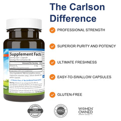 Close-up of Carlson Vitamin K2 MK-4 capsule