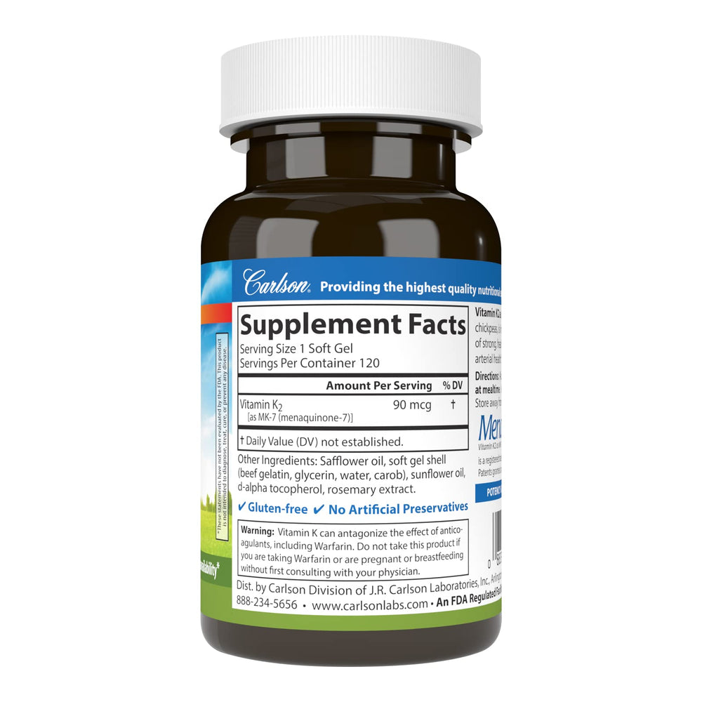 Close-up of Vitamin K2 MK-7 softgel capsules