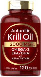 Bottle of Carlyle Antarctic Krill Oil 2000 mg - 120 softgels