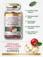 USDA Organic label with Carlyle Apple Cider Vinegar Gummies