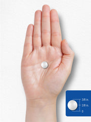 Tablets and bottle details highlighting 100 mg Thiamin per tablet