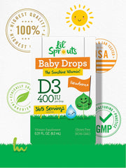 Drops being added to baby food or meal