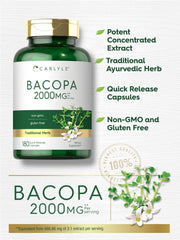 Gluten-free Carlyle Bacopa Monnieri packaging