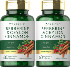 Carlyle Berberine with Ceylon Cinnamon bottle - front view