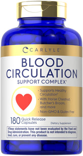 Carlyle Blood Circulation Supplement bottle with 180 capsules