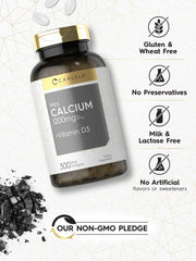 Bottle label highlighting Vitamin D3 information