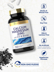 Suggested dosage instructions for Carlyle Calcium Magnesium Zinc D3
