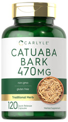 Carlyle Catuaba Bark Extract 470mg bottle label