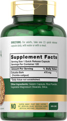 Bottle of Carlyle Catuaba Bark Extract with 120 capsules