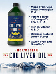 3-pack packaging of Carlyle Cod Liver Oil Liquid lemon flavor