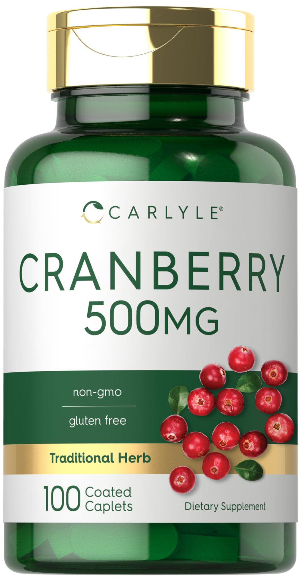Carlyle Cranberry Pills bottle with label