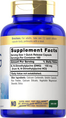 Back label showing supplement facts and ingredients