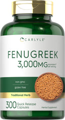 Carlyle Fenugreek Capsules bottle and label