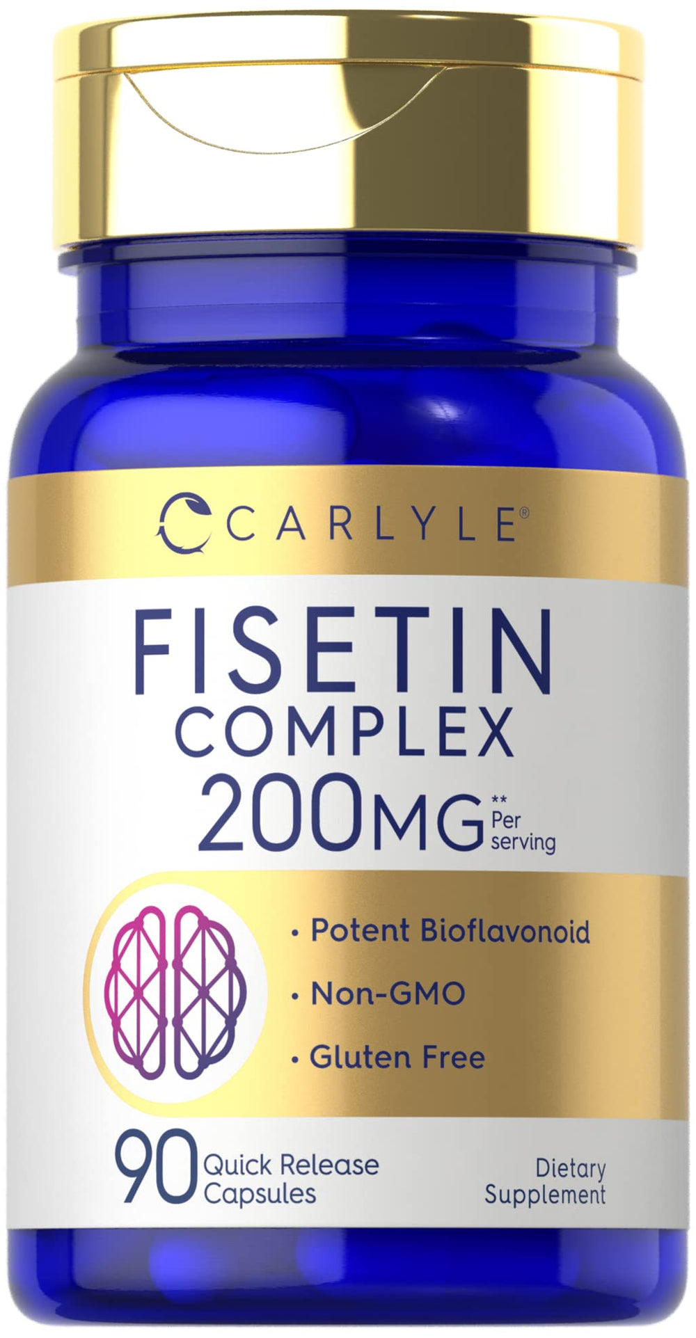 Carlyle Fisetin Complex 200 mg 90 capsules bottle