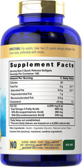 Carlyle Fish Oil Omega-3 2000mg front bottle view
