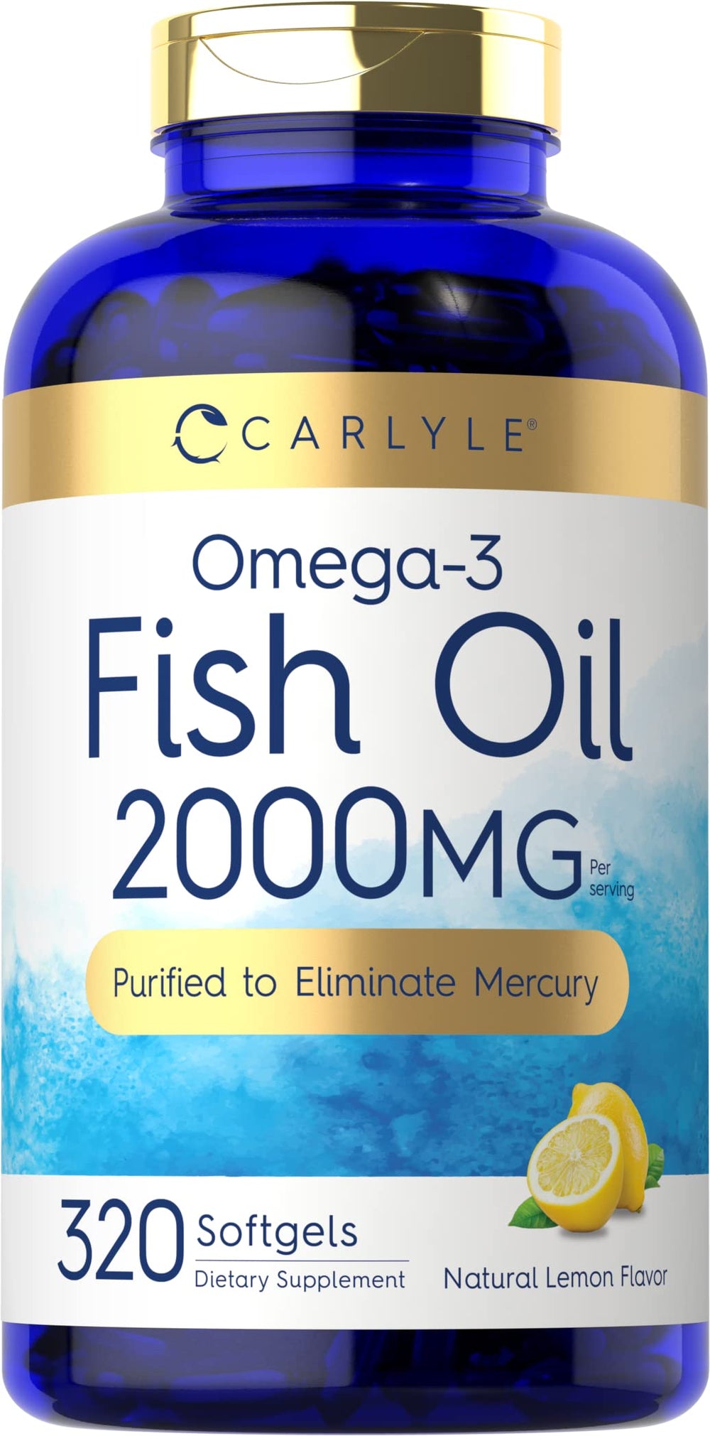 Carlyle Fish Oil Omega-3 2000mg bottle label