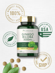 Vegetarian formula icon accompanying Carlyle Ginkgo Biloba