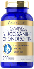 Carlyle Glucosamine Chondroitin MSM Turmeric bottle front view