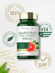 Carlyle Grapefruit Seed Extract ingredients panel